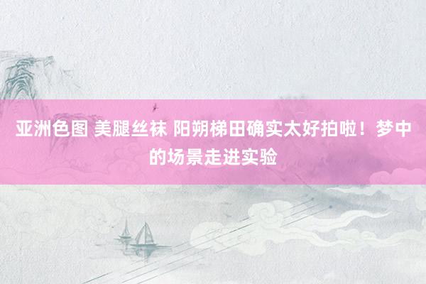 亚洲色图 美腿丝袜 阳朔梯田确实太好拍啦!梦中的场景走进实验